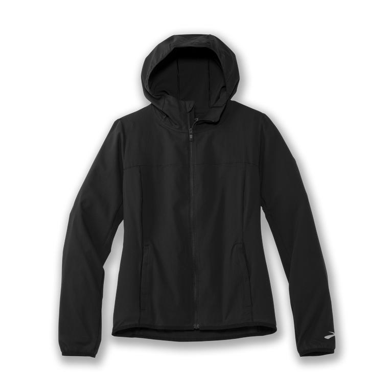 Brooks Women's CANOPY Running Jackets - Black - Canada (TAYNO-5049)